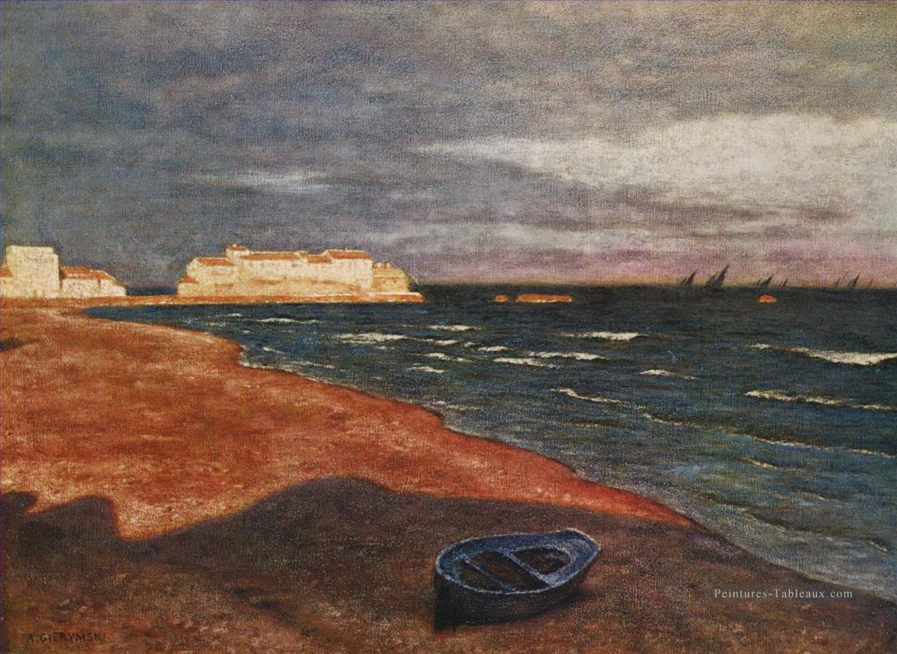 La mer Aleksander Gierymski réalisme impressionnisme Peintures à l'huile